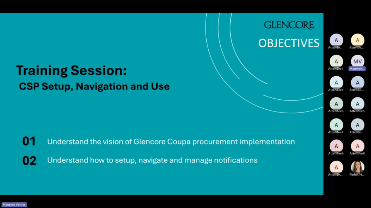 CSP Setup, Navigation and Use