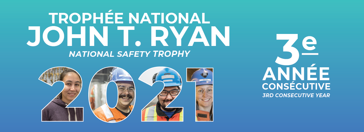 John T. Ryan National Safety Award winners for the third year in a row!